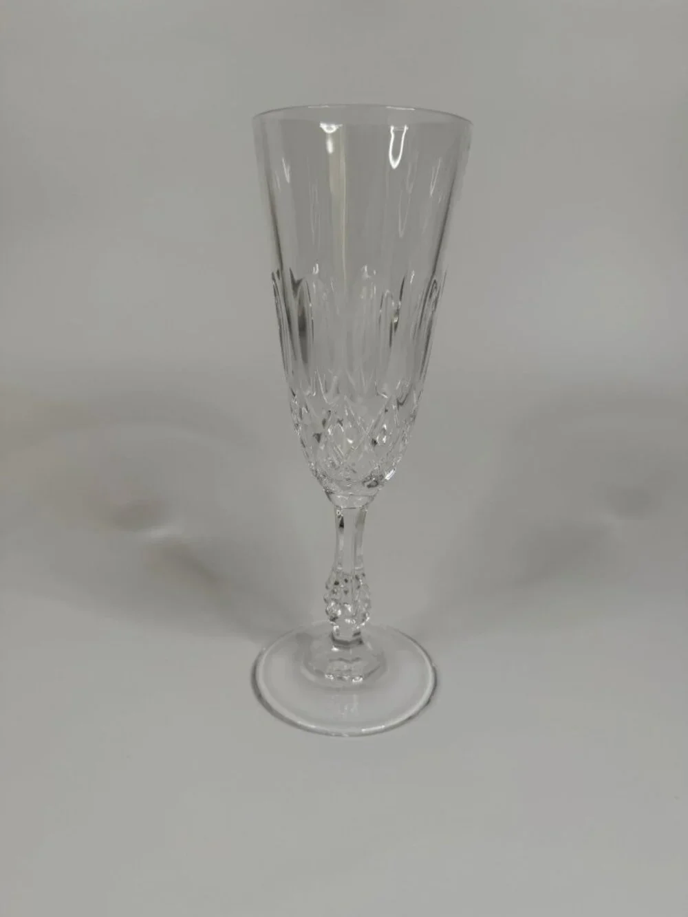 Vintage Royal Crystal Rock Linea Medici Crystal Champagne Glass, 7.25